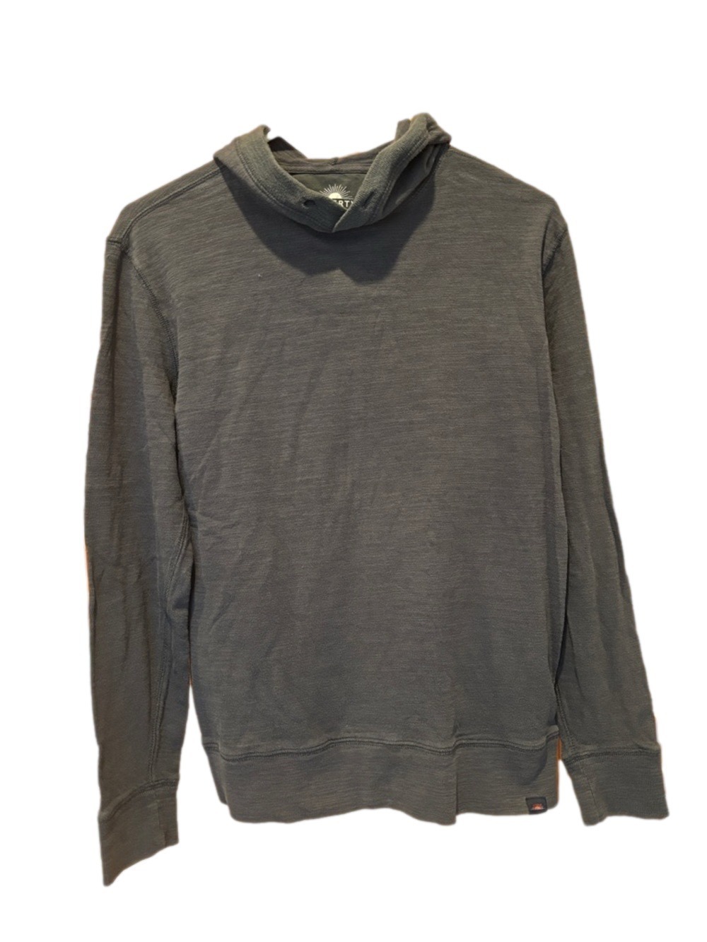 Faherty Men's Charcoal Legend 100% Organic Cotton Sweater Hoodie Size Small